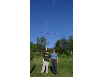 Wielopasmowa pionowa antena Delta Loop na fale krótkie